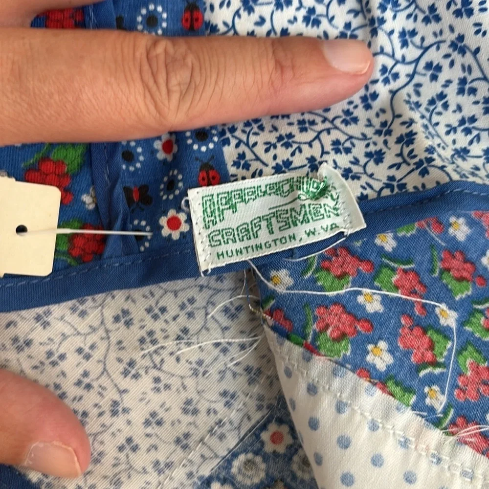 Vintage Mixer Cover Patchwork Blue and White from Appalachian Craftsmen